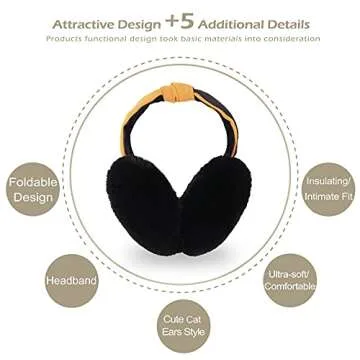 Cute Faux Fur Earmuffs for Women - Winter Fashion