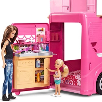 Barbie Pop-Up Camper 3-Story Playset with Pool