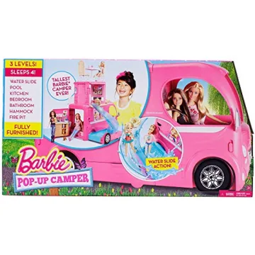 Barbie Pop-Up Camper 3-Story Playset with Pool