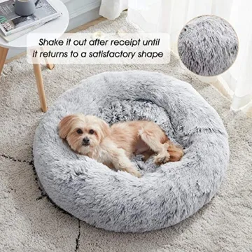 Cozy Dog & Cat Calming Donut Bed for Ultimate Comfort