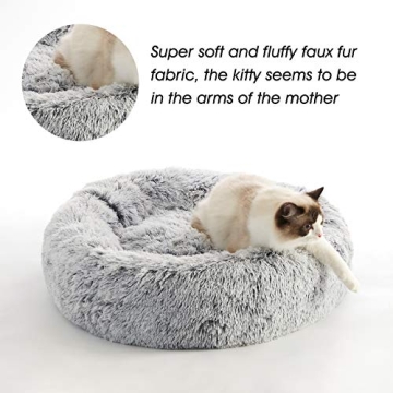 Cozy Dog & Cat Calming Donut Bed for Ultimate Comfort