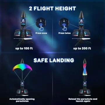 Dynamic Rceico Rocket Launcher for Kids up to 200 Ft