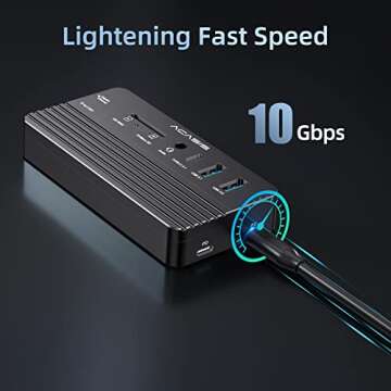 ACASIS 10-in-1 USB C Hub Docking Station with NVME Enclosure