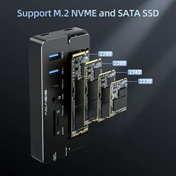 ACASIS 10-in-1 USB C Hub Docking Station with NVME Enclosure