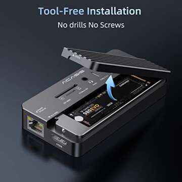 ACASIS 10-in-1 USB C Hub Docking Station with NVME Enclosure