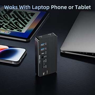 ACASIS 10-in-1 USB C Hub Docking Station with NVME Enclosure