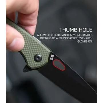 704 Gear Wildcat EDC Folding Knife D2 Wharncliffe Blade