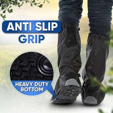 Benoo Waterproof Shoe Covers for Rain Protection