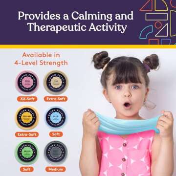 Sensory Therapy Putty for Kids & Adults with Charms