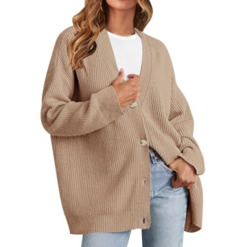 MEROKEETY Women’s Cozy Fall Cardigan - Relaxed, Stylish & Versatile