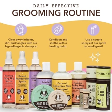 Natural Dog Company Oatmeal Shampoo for Dogs with Sensitive Skin, Ideal Anti Itch Dog Shampoo and Puppy Shampoo Oatmeal Itch Relief Dog Dandruff Shampoo, Aloe Itchy Skin Relief for Dogs 12 oz