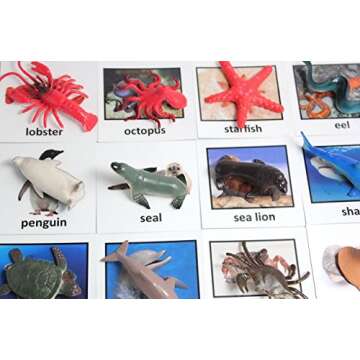 Montessori Animal Match - Miniature Ocean Animals