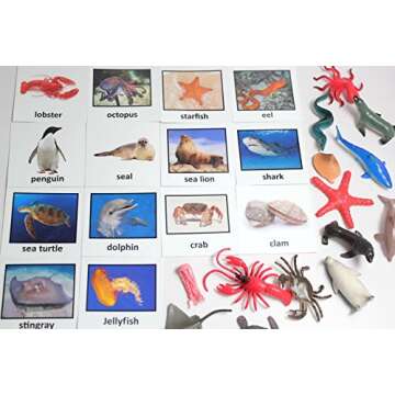 Montessori Animal Match - Miniature Ocean Animals