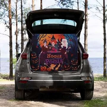 Halloween Trunk or Treat Car Decorations Kit for Suv Banner，Garage Door Car Decorations Haunted House Car Banner Waterproof Archway for Halloween Outdoor Party Supplies