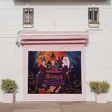 Halloween Trunk or Treat Car Decorations Kit for Suv Banner，Garage Door Car Decorations Haunted House Car Banner Waterproof Archway for Halloween Outdoor Party Supplies