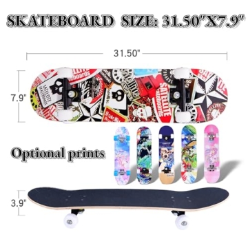 Quality Beginners Skateboards for Kids Teens and Adults