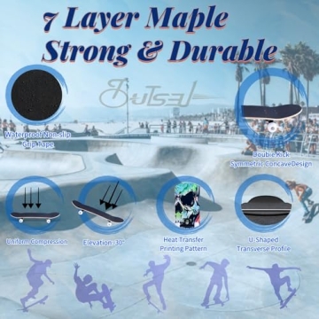 Quality Beginners Skateboards for Kids Teens and Adults