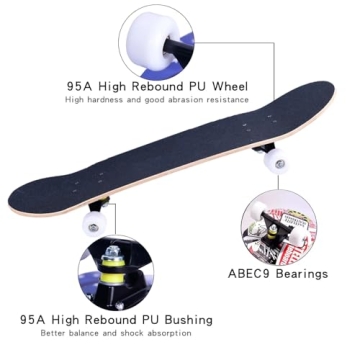 Quality Beginners Skateboards for Kids Teens and Adults