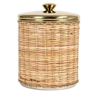 Creative Co-Op Rattan Canisters Set - Stylish & Functional