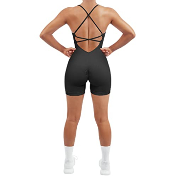 SUUKSESS Women Strappy Romper for Stylish Workouts