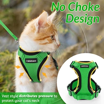 Rabbitgoo Cat Harness with Leash for Safe Adventures