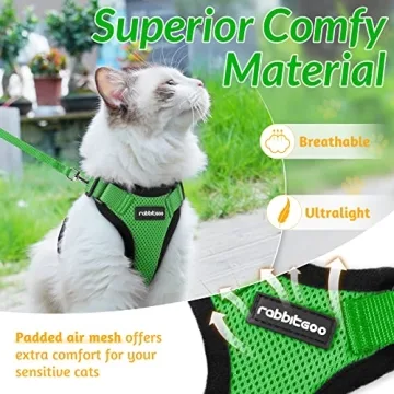 Rabbitgoo Cat Harness with Leash for Safe Adventures