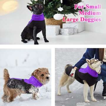 IECOii Reflective Adjustable Winter Dog Coat