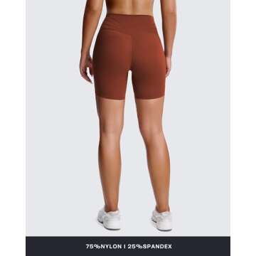 Aoxjox Trinity Workout Biker Shorts | Tummy Control Activewear