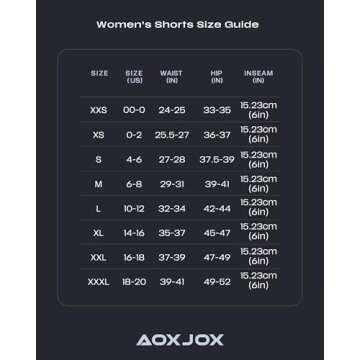 Aoxjox Trinity Workout Biker Shorts | Tummy Control Activewear