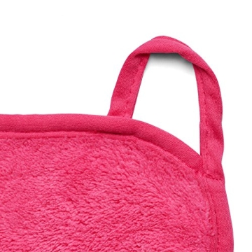 Miracle Face Erase 2 Pack Makeup Remover Face Cloths, Chemical-free, Microfiber, 6 Hair Ties (2 Count, Pink)