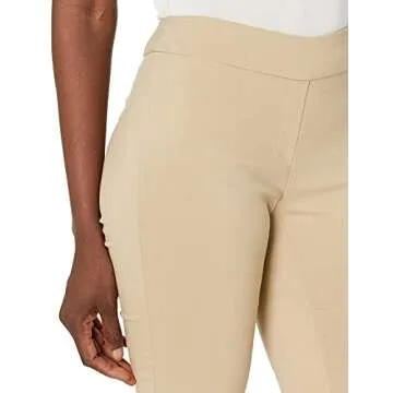 Amazon Brand - Lark & Ro Women's Slim Leg Stretch Pant: Comfort Fit, Safari, 16L