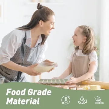 Chefaide Stackable Ice Cube Tray Set - 4 Trays