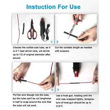 MILAPEAK 650 PCS Heat Shrink Tubing Kit for Electrical Insulation