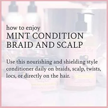 Camille Rose Mint Condition Braid and Scalp Spray, with Aloe Vera and Sea Moss to Hydrate, Reduce Breakage, and Nourish the Scalp, 8 fl oz