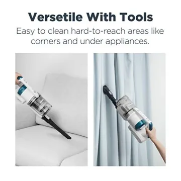 Eureka NEC185 Cordless Stick Vacuum Powerful Suction White