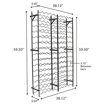 Sorbus Wine Rack Freestanding - 150 Bottle Holder for Any Room