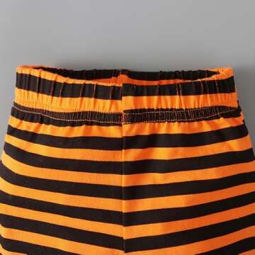 Noubeau Baby Pumpkin Costume Toddler Girl Boy Halloween Costumes Pumpkin Hooded Romper Stripes Footed Pants Fancy Clothes（Pumpkin B,12-18 Months）