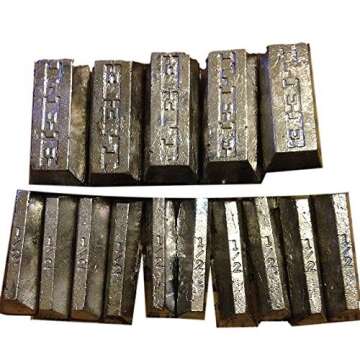 Premium 15 lbs of Clean Lead Ingots for Casting Projects
