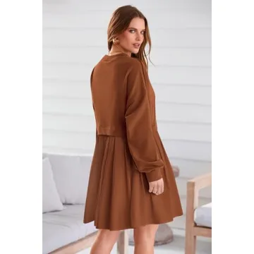Chic and Cozy PRETTYGARDEN Women Sweatshirt Dress