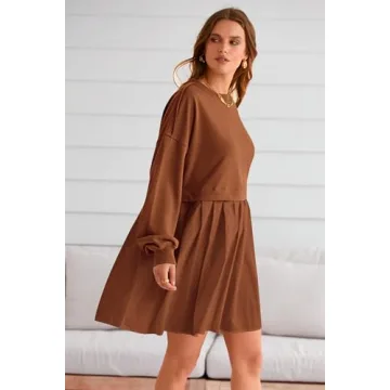 Chic and Cozy PRETTYGARDEN Women Sweatshirt Dress