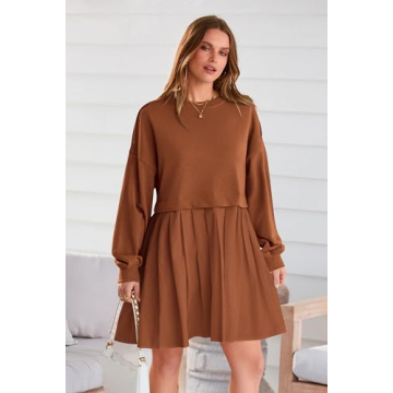 Chic and Cozy PRETTYGARDEN Women Sweatshirt Dress
