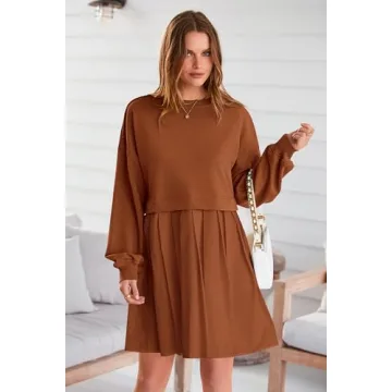 Chic and Cozy PRETTYGARDEN Women Sweatshirt Dress