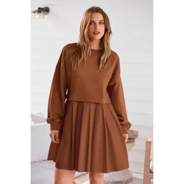 Chic and Cozy PRETTYGARDEN Women Sweatshirt Dress