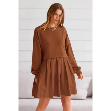 Chic and Cozy PRETTYGARDEN Women Sweatshirt Dress