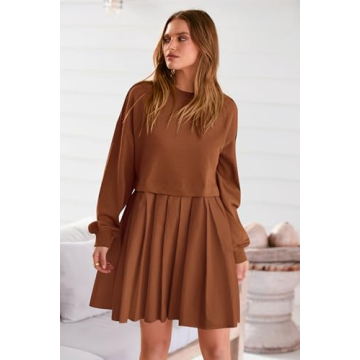 Chic and Cozy PRETTYGARDEN Women Sweatshirt Dress