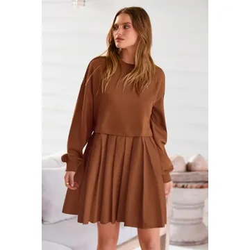 Chic and Cozy PRETTYGARDEN Women Sweatshirt Dress