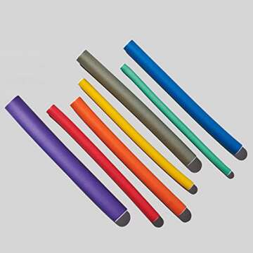 Diane Twist-Flex Rods for Coils, Curls, and Waves, Assorted Flexible Hair Rollers for All Hair Types...