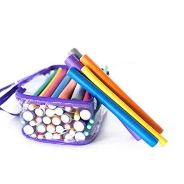 Diane Twist-Flex Rods for Coils, Curls, and Waves, Assorted Flexible Hair Rollers for All Hair Types, Includes Small, Medium, and Large Sizes with Reusable Zip Pouch for Easy Storage, Pack of 42