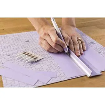 Cricut 18" Metal Ruler for Safe Cutting in Crafting