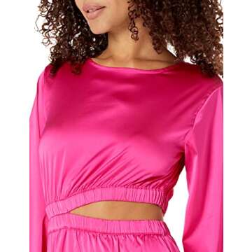 The Drop Women's Cut Out Midi Dress - Plus Size Hot Pink